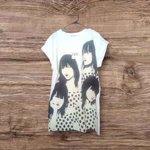 NWT Artsy Woman Face Zara‎ Midi dress. Size Medium